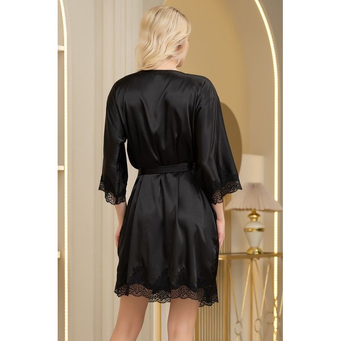 Короткий шелковый халатик Arianna. Фотография 4.