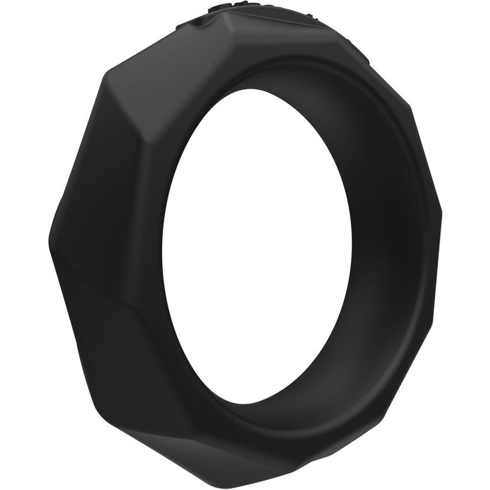 Черное эрекционное кольцо Maximus 55 - Эрекционные кольца. Фотография 3.