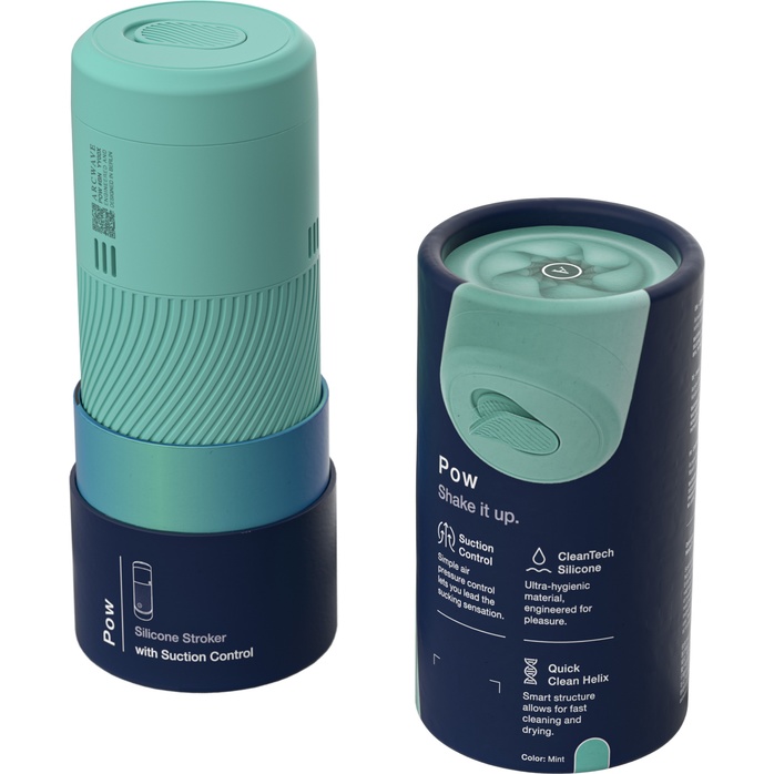 Мятный мастурбатор с контролем всасывания Arcwave Pow Stroker. Фотография 9.