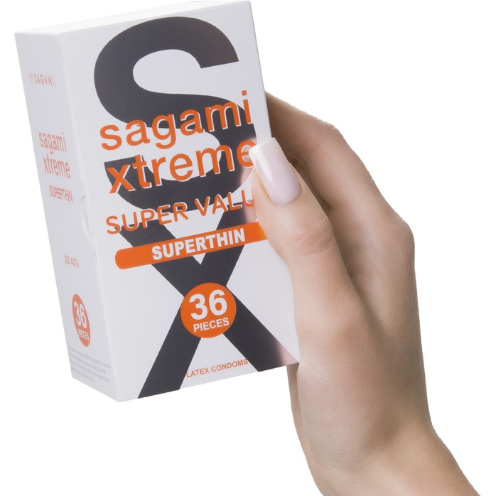 Ультратонкие презервативы Sagami Xtreme Superthin - 36 шт. Фотография 3.