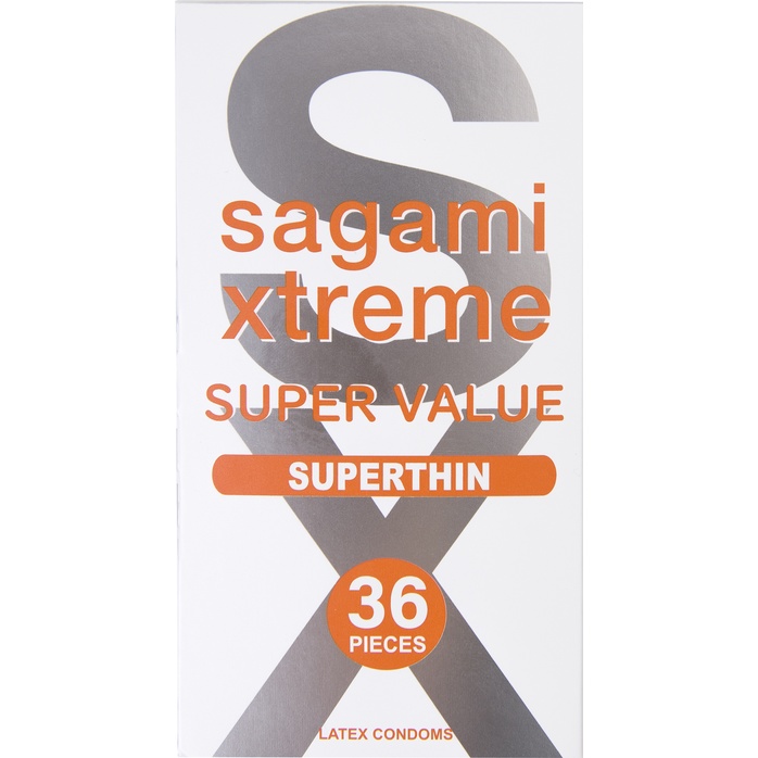 Ультратонкие презервативы Sagami Xtreme Superthin - 36 шт