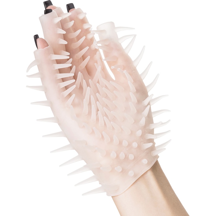 Телесная перчатка-мастубратор для чувственного массажа. Фотография 2.