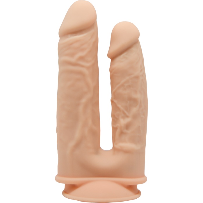 Телесный анально-вагинальный фаллоимитатор Double Penetrator - 19,5 см - Real Love