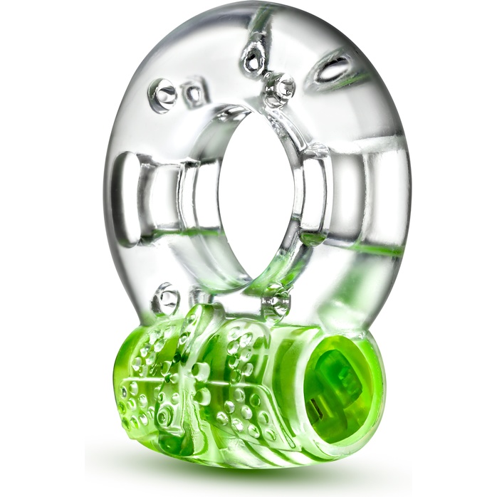 Зеленое эрекционное виброкольцо Arouser Vibrating C-Ring - Play With Me