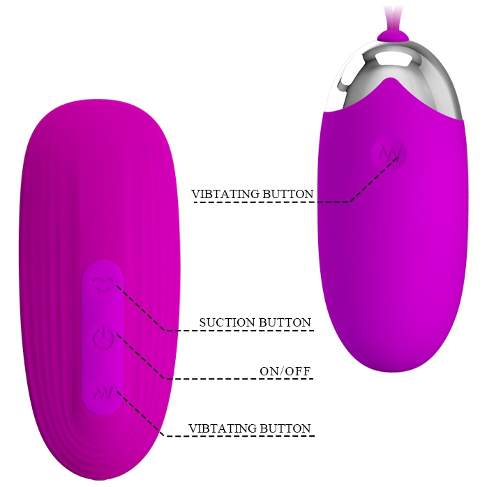 Набор вибростимуляторов Orthus: яйцо и стимулятор клитора - Pretty Love. Фотография 8.