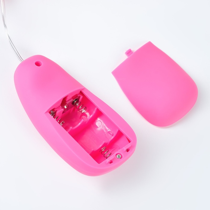 Розовый вибратор на присоске с проводным пультом Оки-Чпоки - 18,5 см - Оки-Чпоки. Фотография 3.
