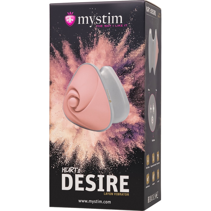 Компактный вибромассажёр Hearts Desire. Фотография 11.