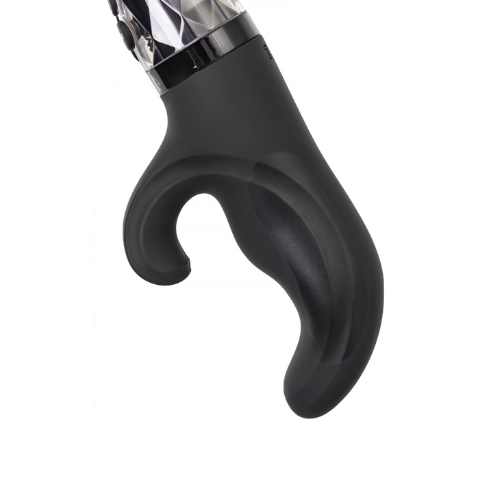 Черный вибратор-кролик с электростимуляцией Hop Hop Bob - 16 см. Фотография 9.