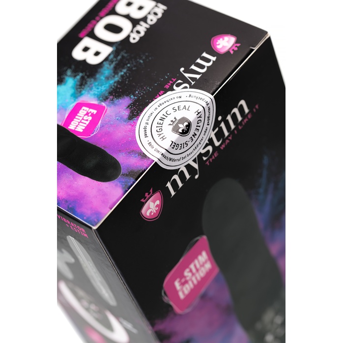 Черный вибратор-кролик с электростимуляцией Hop Hop Bob - 16 см. Фотография 10.