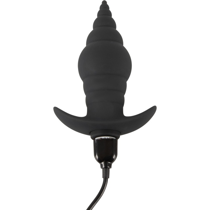 Черная анальная вибропробка RC Butt Plug - 9,6 см - You2Toys. Фотография 6.