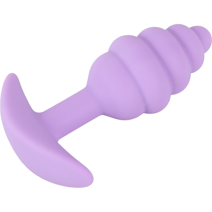 Фиолетовая анальная втулка Mini Butt Plug - 7,5 см. Фотография 6.