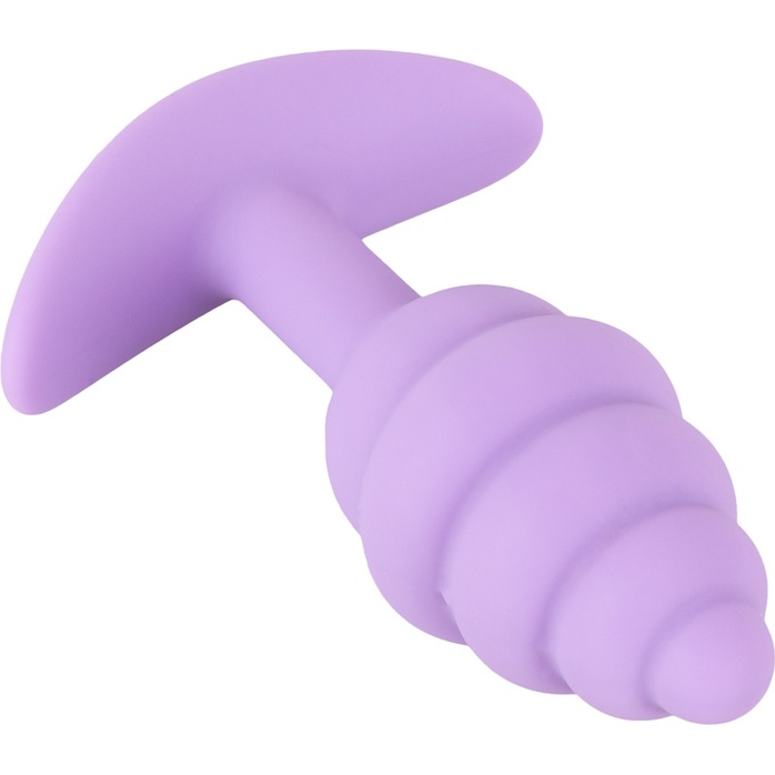Фиолетовая анальная втулка Mini Butt Plug - 7,5 см. Фотография 7.