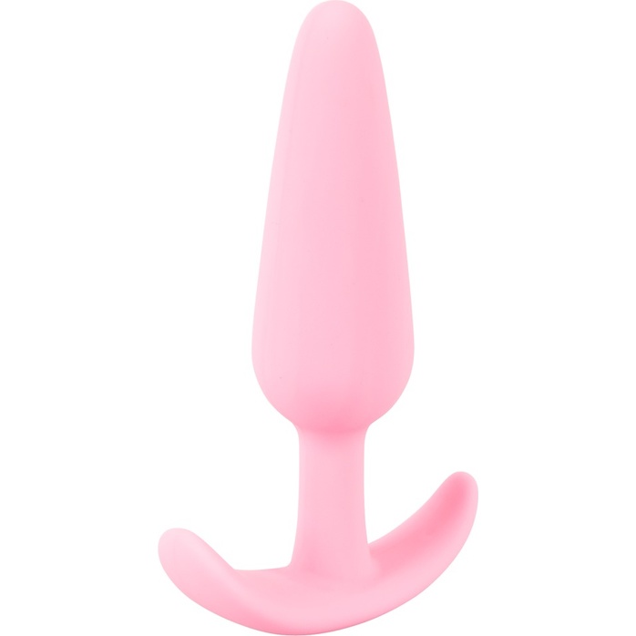 Розовая анальная втулка Mini Butt Plug - 8,4 см. Фотография 5.