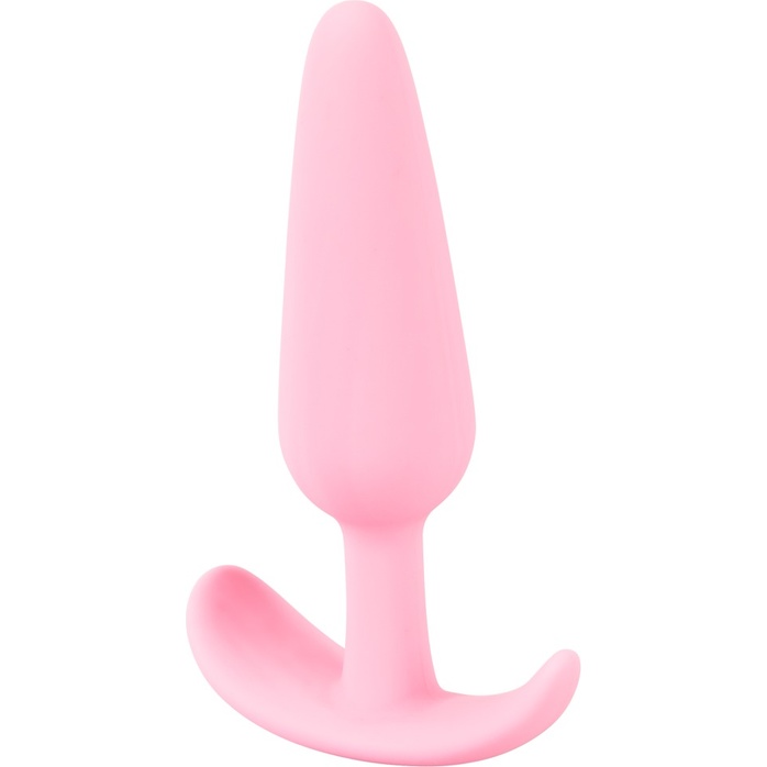Розовая анальная втулка Mini Butt Plug - 8,4 см. Фотография 6.