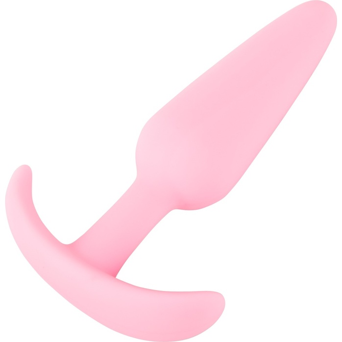 Розовая анальная втулка Mini Butt Plug - 8,4 см. Фотография 7.