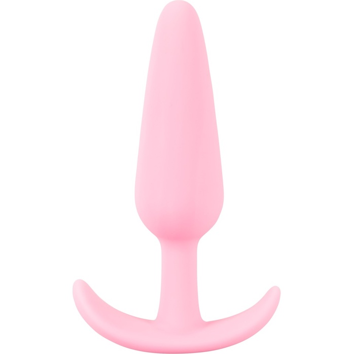 Розовая анальная втулка Mini Butt Plug - 8,4 см