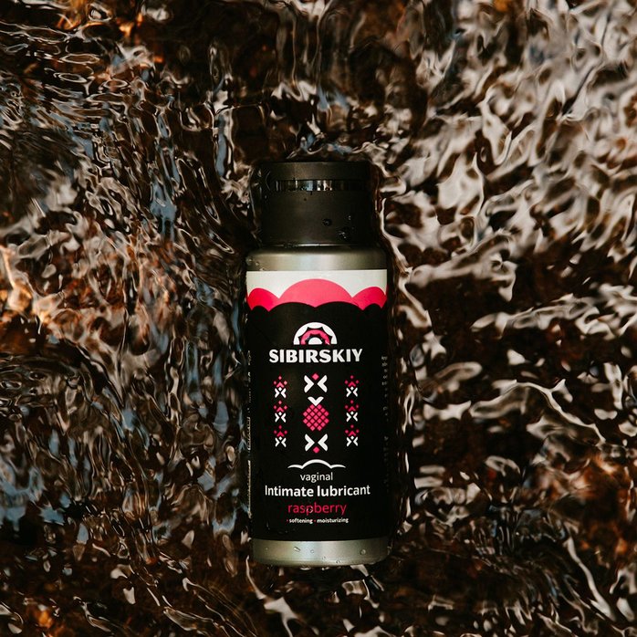 Интимный лубрикант на водной основе SIBIRSKIY с ароматом лесной малины - 100 мл. Фотография 4.