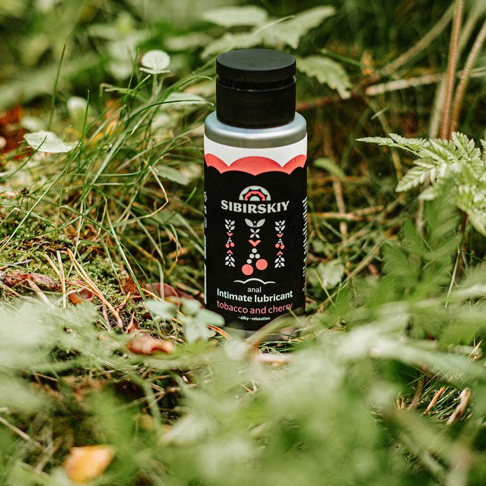 Анальный лубрикант на водной основе SIBIRSKIY с ароматом вишни и табака - 100 мл. Фотография 3.