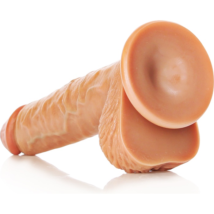 Телесный фаллоимитатор Straight Realistic Dildo Balls Suction Cup 8 - 23 см - RealRock. Фотография 4.