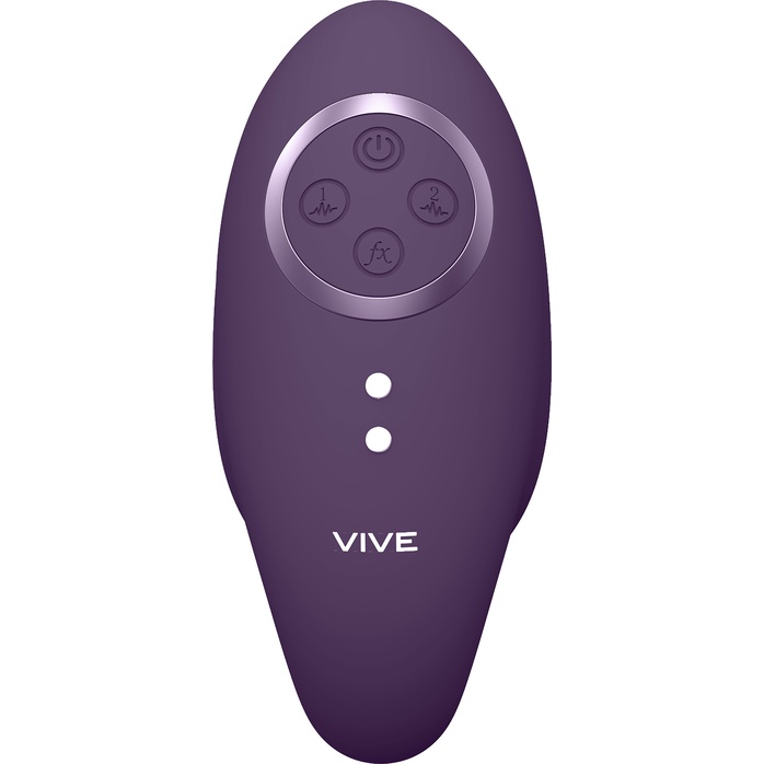 Фиолетовое виброяйцо с дополнительной клиторальной стимуляцией Aika - Vive. Фотография 5.