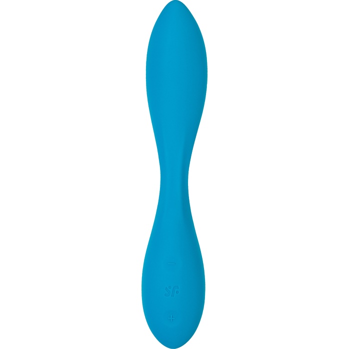 Синий гибкий вибратор Satisfyer G-Spot Flex 1 - 19,5 см. Фотография 5.