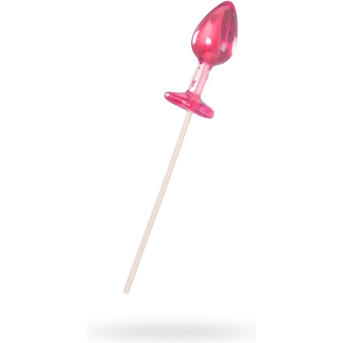 Розовый леденец в форме анальной втулки со вкусом айриш крим - 29 гр. Фотография 2.