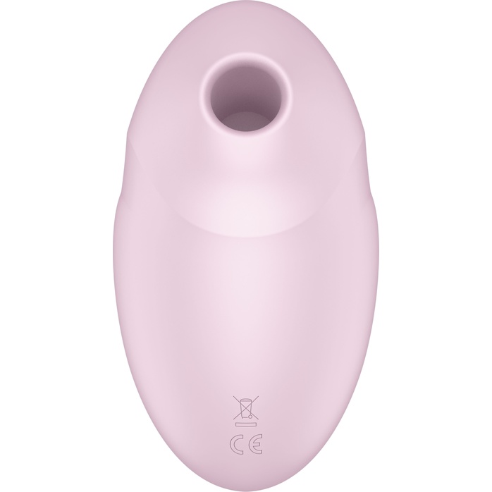 Розовый вакуум-волновой стимулятор с вибрацией Vulva Lover 3. Фотография 4.