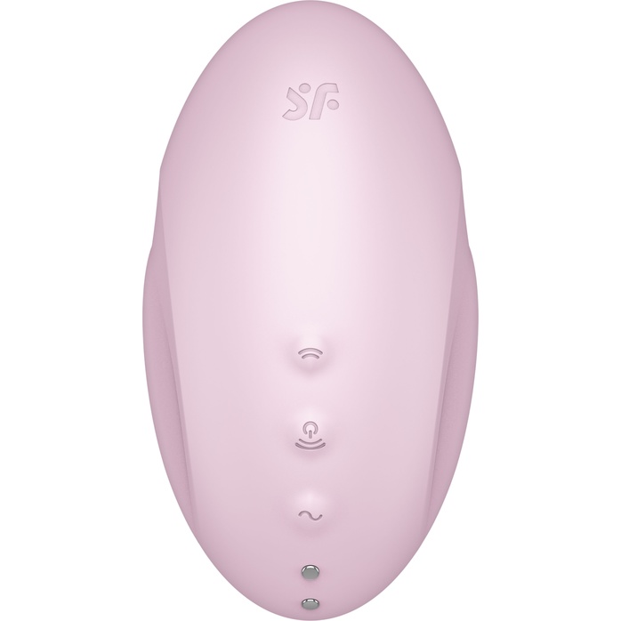 Розовый вакуум-волновой стимулятор с вибрацией Vulva Lover 3. Фотография 7.