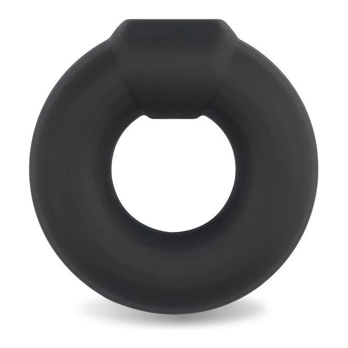 Черное эрекционное кольцо Ultra Soft Platinum Cure Silicone Cockring