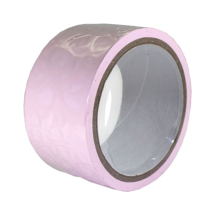 Розовый скотч для связывания Bondage Tape - 15 м