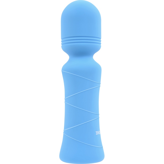 Голубой wand-вибратор Out Of The Blue - 10,5 см. Фотография 3.