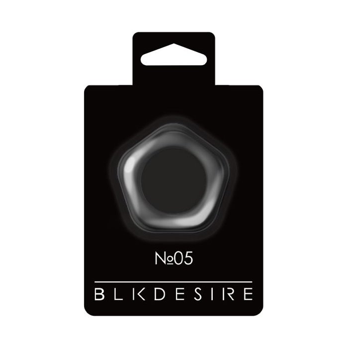 Черное эрекционное кольцо №05 Cock Ring - BLKDESIRE. Фотография 3.