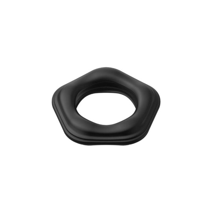 Черное эрекционное кольцо №05 Cock Ring - BLKDESIRE. Фотография 5.