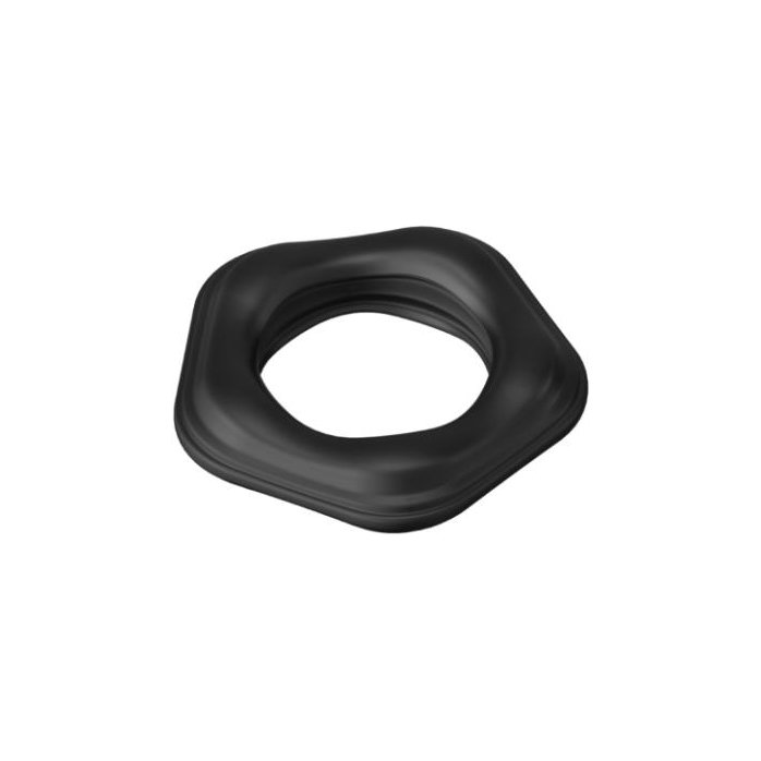 Черное эрекционное кольцо №05 Cock Ring - BLKDESIRE. Фотография 9.