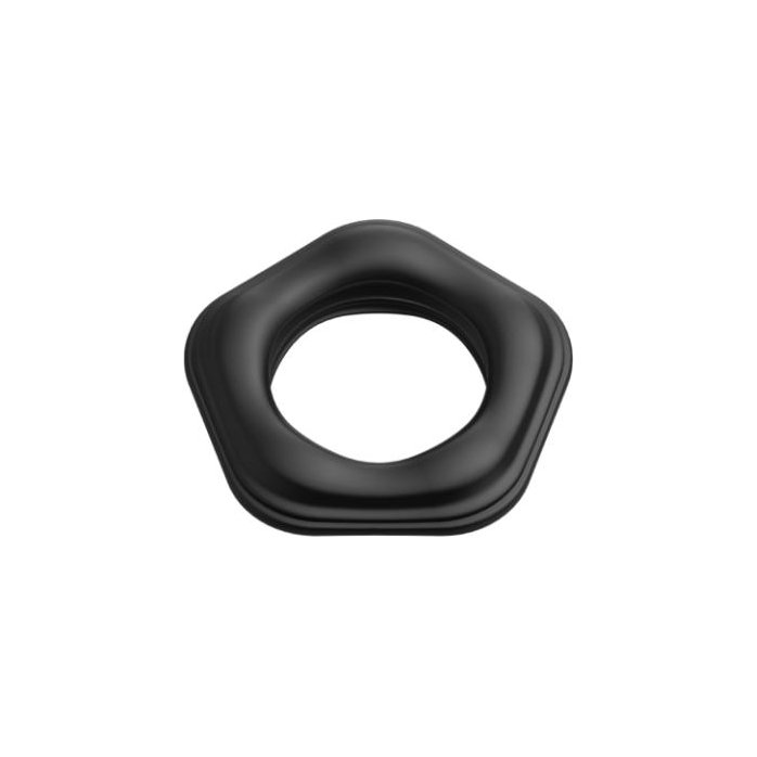 Черное эрекционное кольцо №05 Cock Ring - BLKDESIRE. Фотография 11.