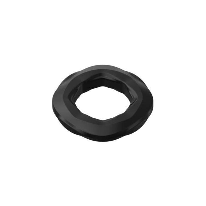 Черные эрекционное кольцо №06 Cock Ring - BLKDESIRE. Фотография 5.