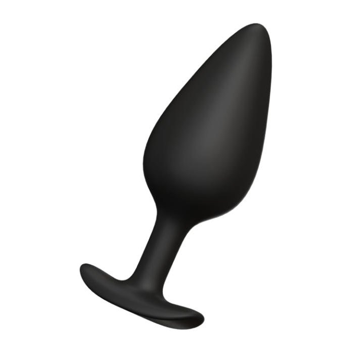 Черная анальная пробка Butt plug №04 - 10 см - BLKDESIRE. Фотография 5.