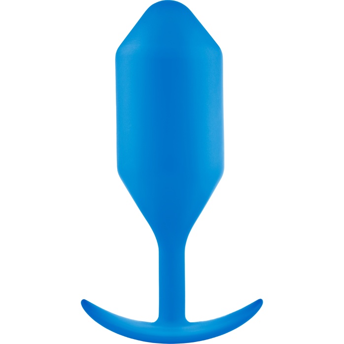 Синяя пробка для ношения B-vibe Snug Plug 5 - 14 см. Фотография 2.