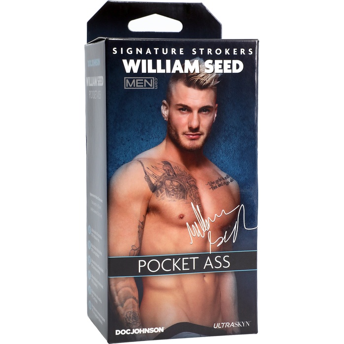 Телесный мастурбатор-анус William Seed Pocket Ass - Signature Strokers. Фотография 2.