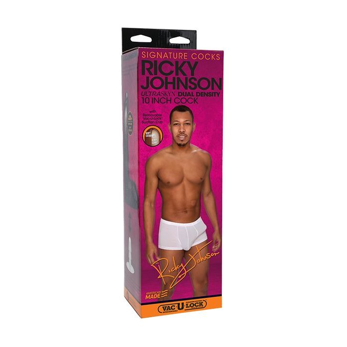 Коричневый фаллоимитатор Ricky Johnson со съемной присоской - 26 см - Signature Cocks. Фотография 7.