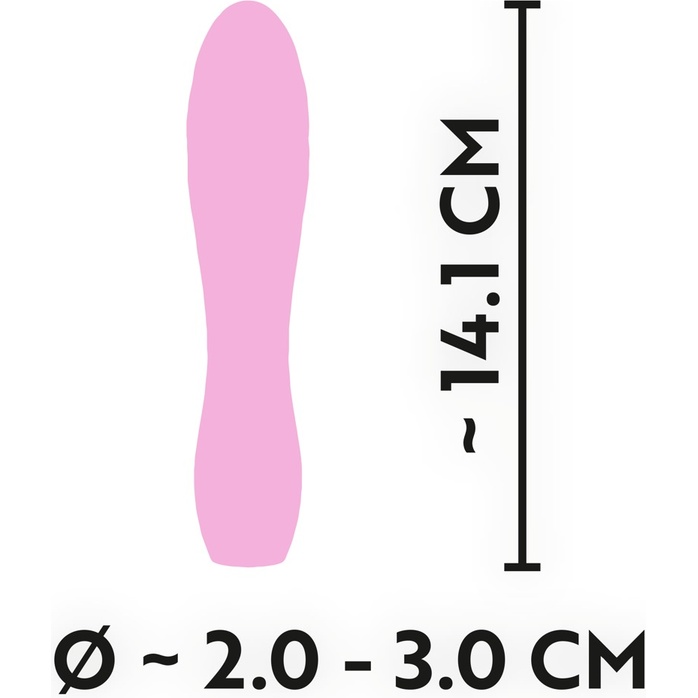 Розовый мини-вибратор Cuties - 14,1 см - You2Toys. Фотография 5.