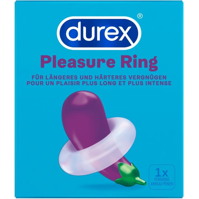 Прозрачное эрекционное кольцо Durex Pleasure Ring