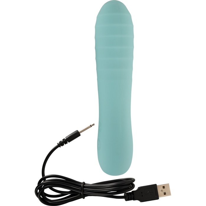 Аквамариновый мини-вибратор Straight Vibrator - 16,4 см - You2Toys. Фотография 7.