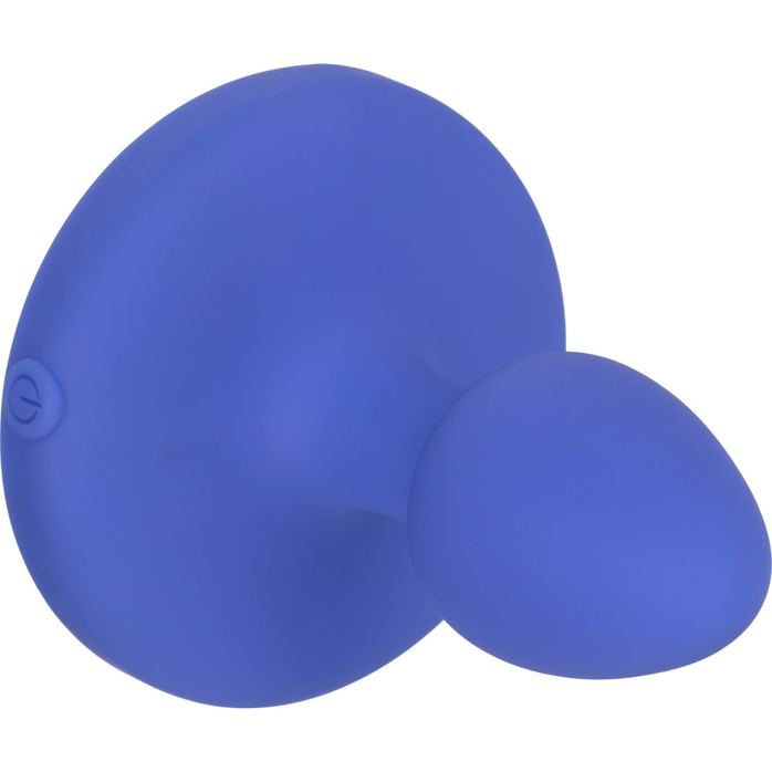 Синяя анальная вибропробка Small Rechargeable Vibrating Probe - 7,5 см - Cheeky. Фотография 6.