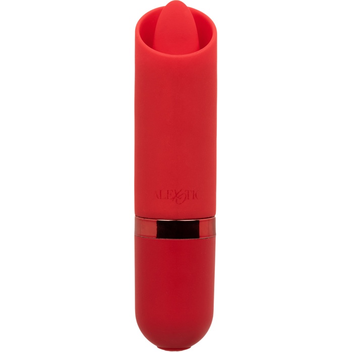 Красный клиторальный стимулятор с подвижным язычком Flicker - Kyst. Фотография 5.