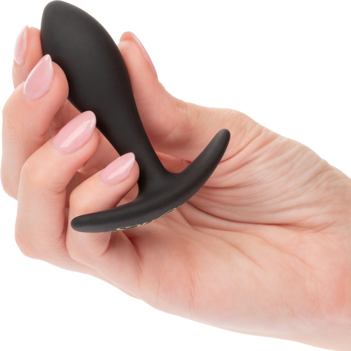 Черная анальная пробка для ношения Teardrop Plug - Boundless. Фотография 3.