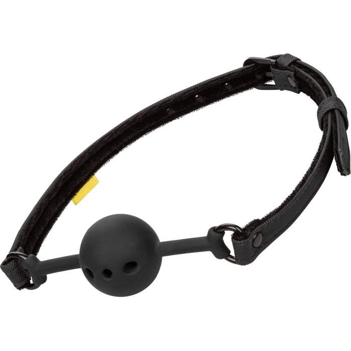 Черный силиконовый кляп-шар Breathable Ball Gag - Boundless