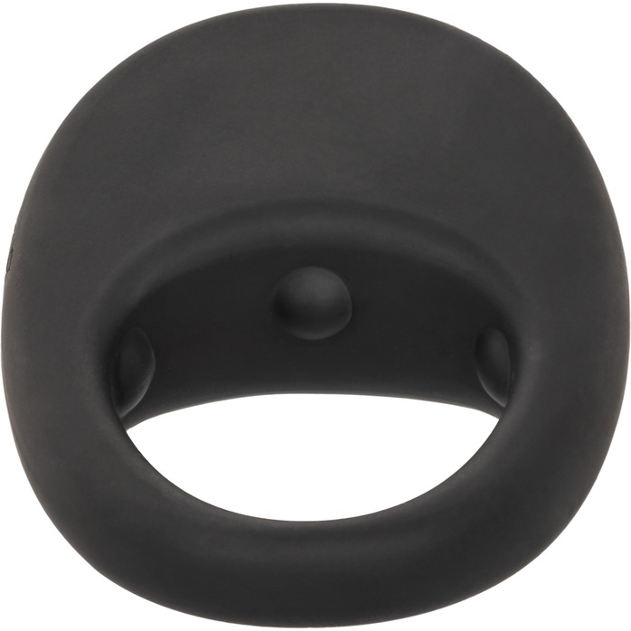 Черное эрекционное виброкольцо Silicone Rechargeable Pleasure Ring - Couples Enhancers. Фотография 8.