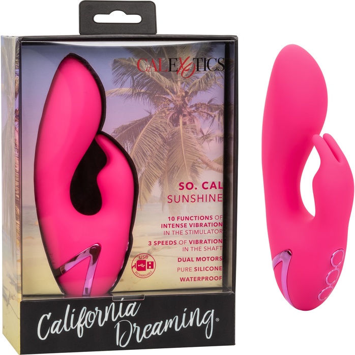 Розовый вибратор-кролик So. Cal Sunshine - California Dreaming. Фотография 2.