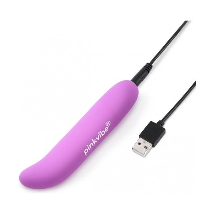 Фиолетовый вибромассажер Pink Vibe для стимуляции точки G и клитора - 12,2 см. Фотография 9.